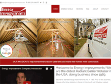 Tablet Screenshot of energyimprovements.net